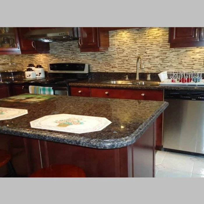 Brown Pearl Granite Kitchen Countertop